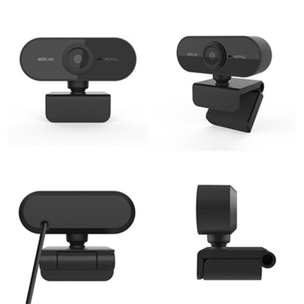 Webcam med mikrofon, Full HD 1080P webcam videokamera til