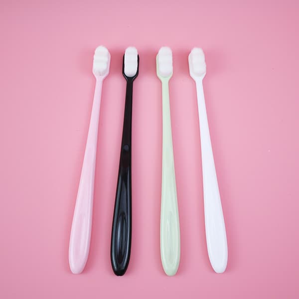 4 Pieces Soft Manual Toothbrushes Micro Nano Extra Soft Bristles