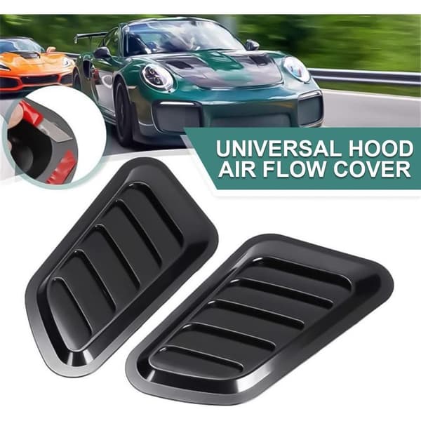 Universal Decorative ABS Car Air Intake Scoop - Modified Accessory (Black)