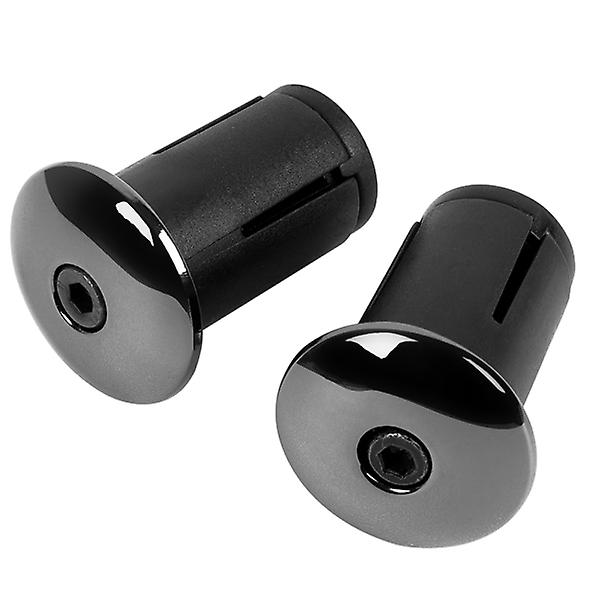 2 stk Sykkel Styre End Plugger Andle Grip Bar End Stopper Styre Plugger Svart 3.2X2.55X2.55cm