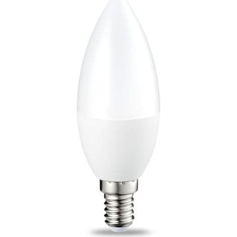Dimmable E14 LED Candle Bulb, 5W Equivalent to 40W, Cool White 5000K, 470lm, B35 Candle Bulb with Small Screw Base, Dimmable Lamp 220-240V, 6-Pack