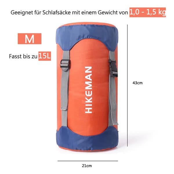 Compression Bag - 40% More Storage Space, Waterproof Ultralight Storage Bag for Sleeping Bag, Camping and Hiking