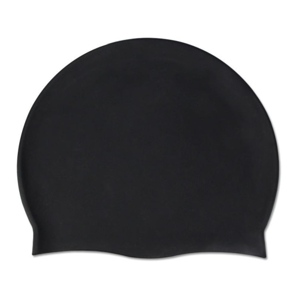 1PSC black Unisex Swimming Cap Silicone, Highly Elastic Swimming Cap, Ergonomic Design To Keep Hair Clean Suitable For Long Hair Short Hair