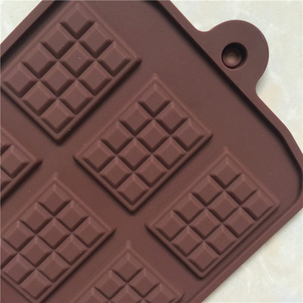 Silikonformar för chokladvåfflor, 2 st 12-håls små chokladformar, non-stick, återanvändbara, DIY-bakform