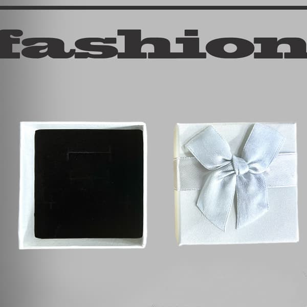 White Bow Tie Gift Box, Decorated with Empty Boxes and Free Packaging