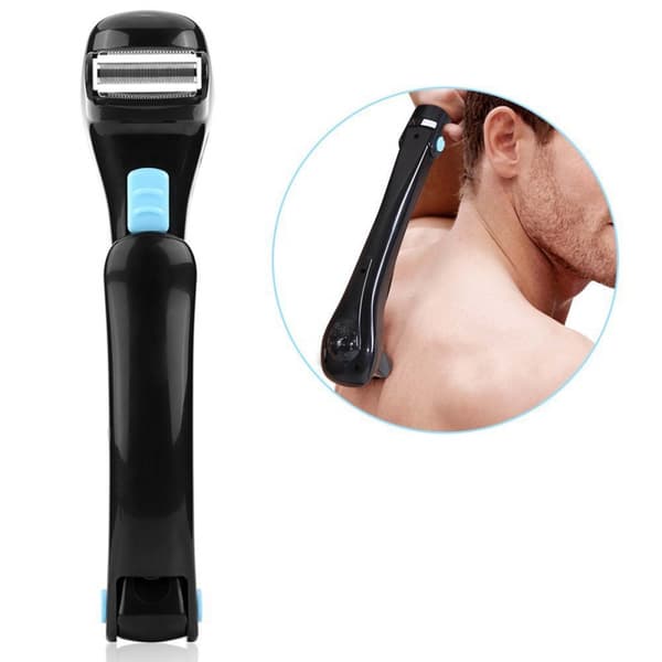 Back Shaver, Electric Foldable Cordless Shaver Black