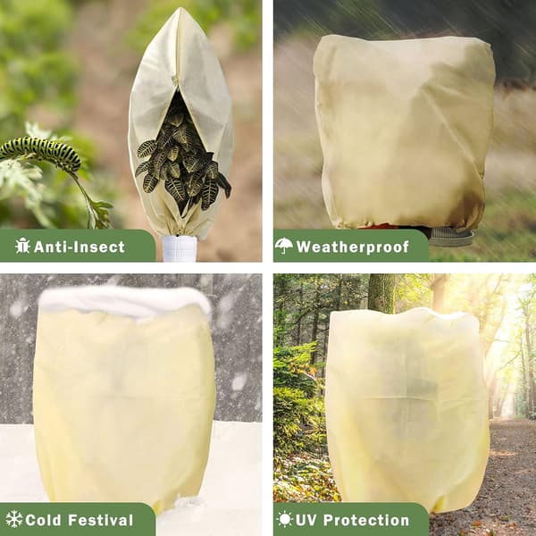 3-pak frostbeskyttelse til planter, kuldebeskyttelse, plantebeskyttelse,