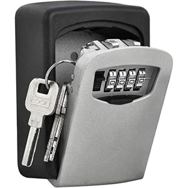 Wall Mounted Key Safe - YYV - 4 Digit Combination Lock - Black - 8kg - Weatherproof