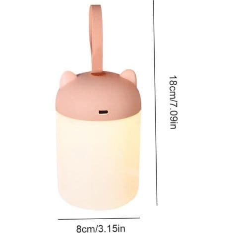 Rechargeable Portable Night Light for Kids - Tent Lantern with Cute Ears