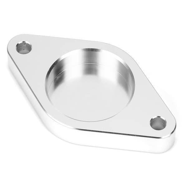 CNC Aluminum Turbo Resonator Delete Plate Replacement for Dodge Duramax 2011-2016 Silver