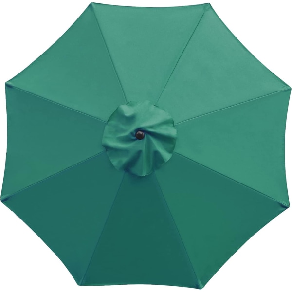Udskiftningsbetræk til parasol, 8 ribben, 3 M, vandtæt, anti-uv, erstatningsstof (grøn)