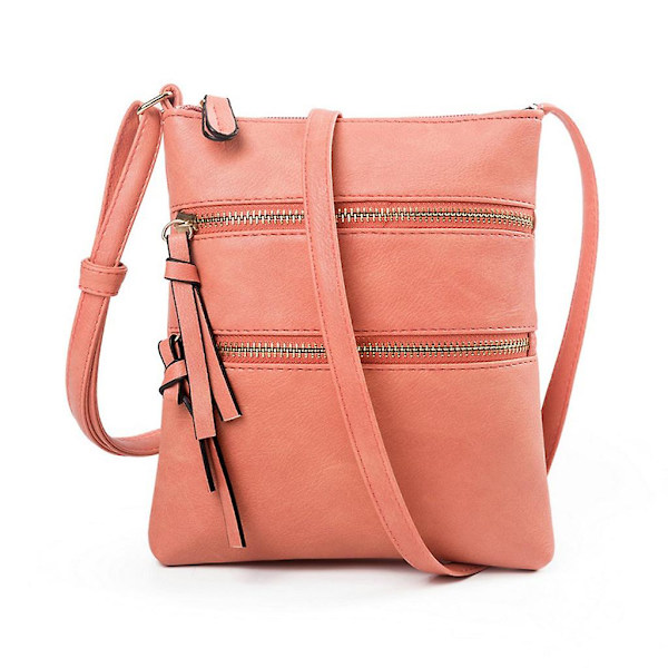 PU Læder Crossbody Mobiltelefon Skuldertaske Pose Til Etui Håndtaske Pung Pengepung Vandmelon Rød