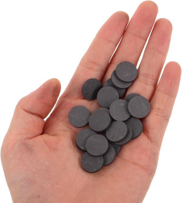 50 pcs Graphite Electrode Discs Round High Purity Conductive Block