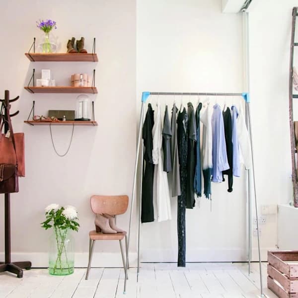 Sammenklappeligt, bærbart tøjstativ, foldbart vasketøjsstativ, gulvophæng, tøjstativ
