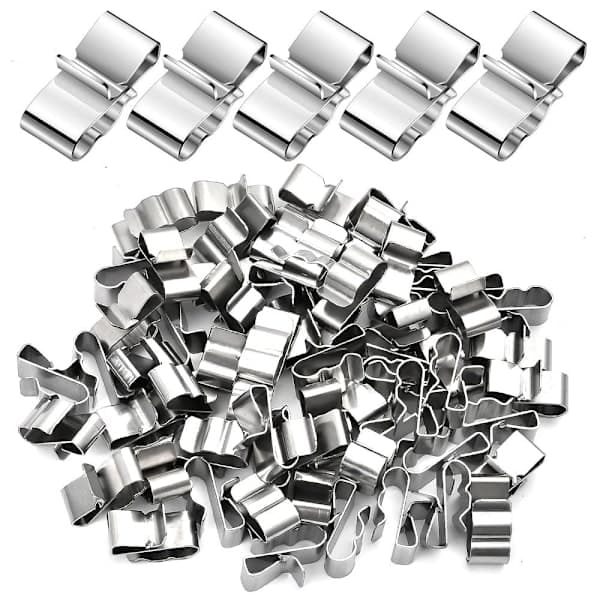 50 stk. trailerramme trådclips solpanel trådclips metal