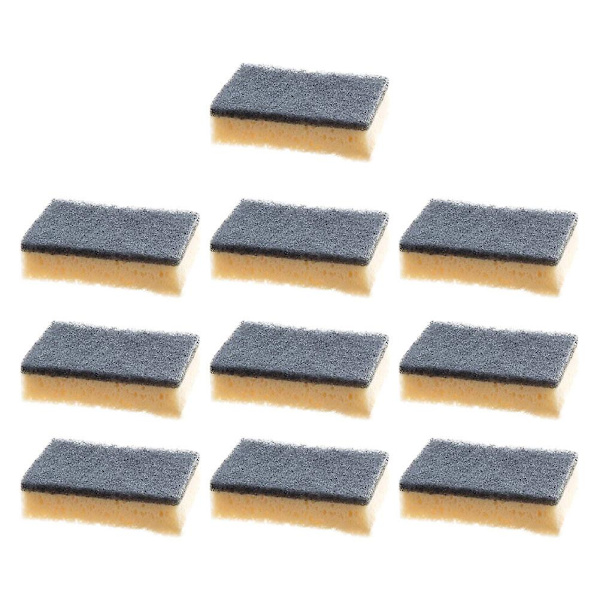 10 kpl Keittiön Puhdistussieni Astianpesuväline Naarmuttamaton Astianpesusieni Musta 10X6CM
