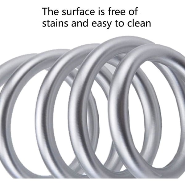 Dusch slang - 2m PVC Dusch slang Ersättning, Anti-knyck och Anti-vrid, Krom