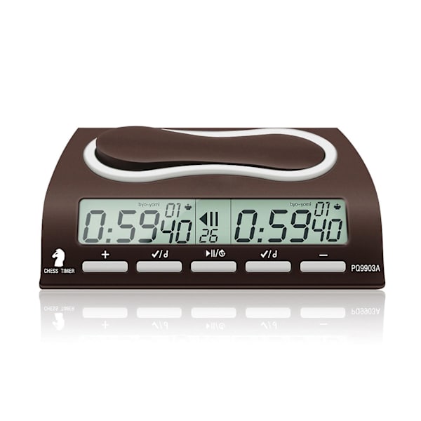 Ny Digital Schackklocka Competition Pro Brädspel Timer Master-turnering Brun