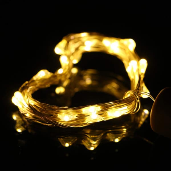 20LED Wine Bottle Cork Lights Mini Fairy String Lights Waterproof Cork Lights