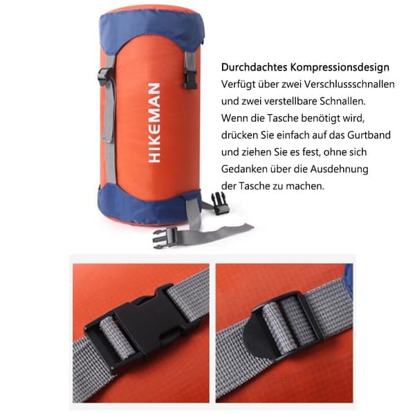 Compression Bag - 40% More Storage Space, Waterproof Ultralight Storage Bag for Sleeping Bag, Camping and Hiking