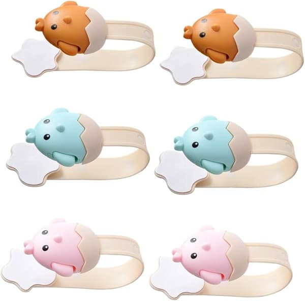 6 stycken kylskåpsdörrlås säkerhetsskåpslås kylskåp