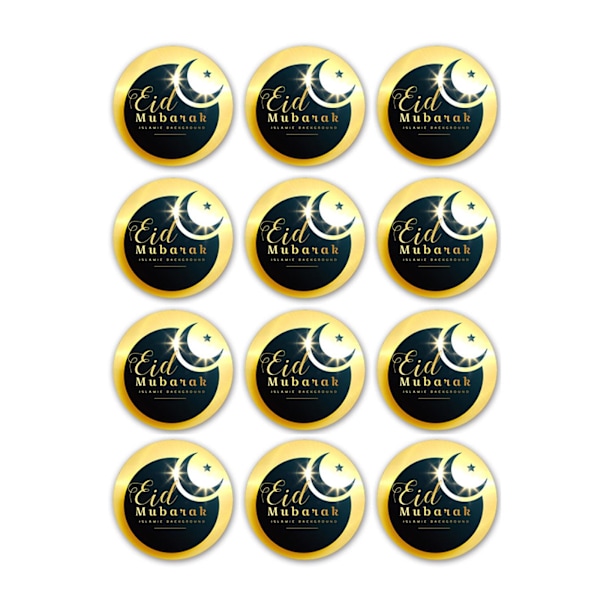 Style 5 Mubarak Tarrat 30mm Koristeelliset Tarrat Lahjapakkaus Tarrat 120kpl Style 5
