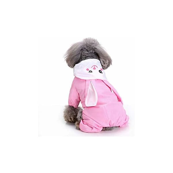 Regnrock för husdjur Hundkläder Husdjurstillbehör Teddy Regnrock Rosa