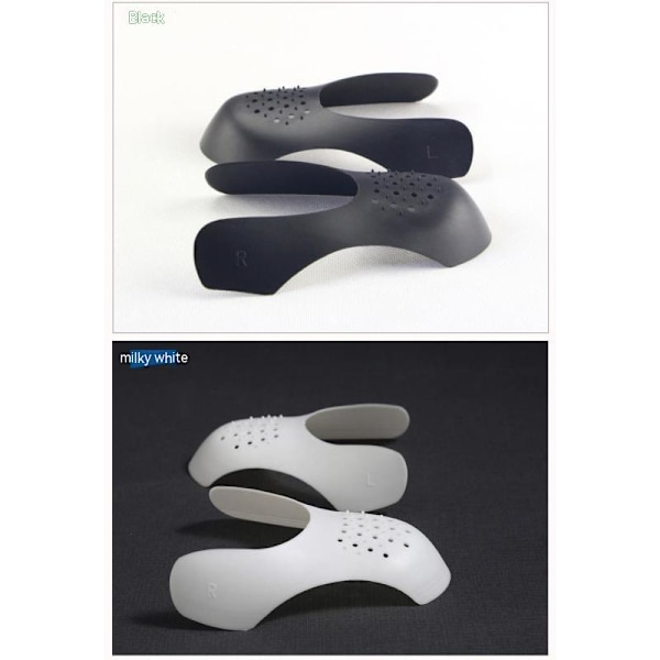 Jalkapallokengät ryppyjenestosuoja kengänvarpaiden ryppyjen estosuoja valkoinen (koot 35-39) kaksi paria white(Sizes 35-39)