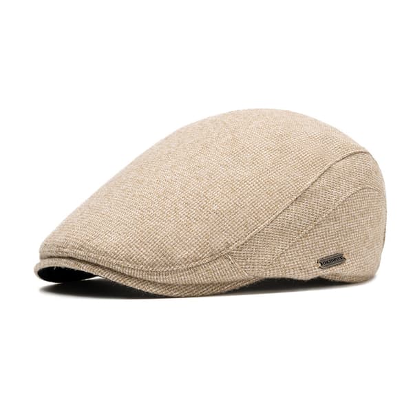Stilfuld flat cap i moderne design - Flere farver/størrelser Beige Beige S