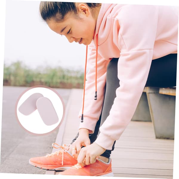 2 Pairs Height Increasing Insoles Invisible Shoe Inserts Heel Protector Support for Comfortable Walking