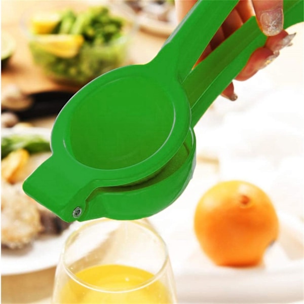 1 stk Premium Kvalitet Metal Citron Lime Squeezer Manuel Presse Saftpresser Grøn