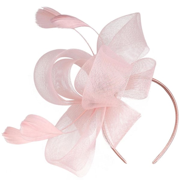 1 Set Tea Party Fascinator Hat Headband Fascinator Hat Clip Tea Party Hair AccessoryPink26X20X10CM