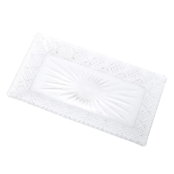 Y5431AB Rektangulær glassplate buffet matdisplay stativ vestlig mat kake glassplate stativ