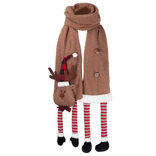 Elk Blød Kashmir-Tekstureret Halstørklæde Buffalo Plaid Langt Halstørklæde Unisex Sjal Til Julepynt Julegave