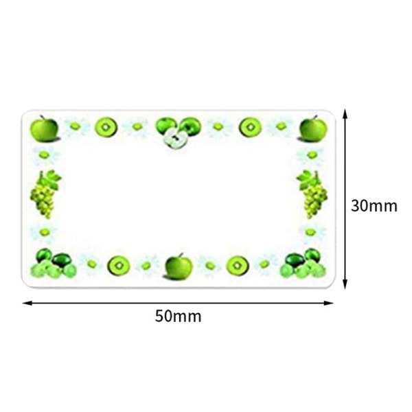 1 rull/250 stk. Krukkeetiketter, Matfryseretiketter Selvklebende syltetøyglassetiketter 5 x 3 cm etikett