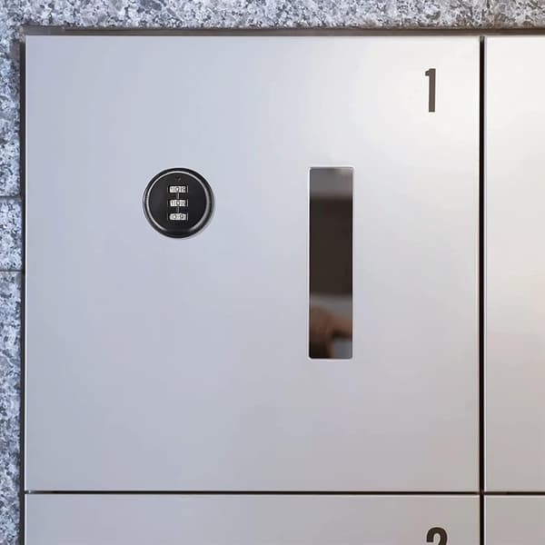 2-delt kamlåskodelås, skufflåskode, mekanisk skaplås, kodelås