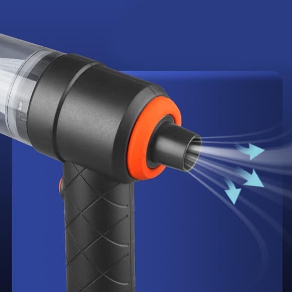 Car Vacuum Cleaner: High Suction, Rechargeable, Mini, Portable Handheld Device—Dual Blow & Suction Function—High-Power Household Dust Remover