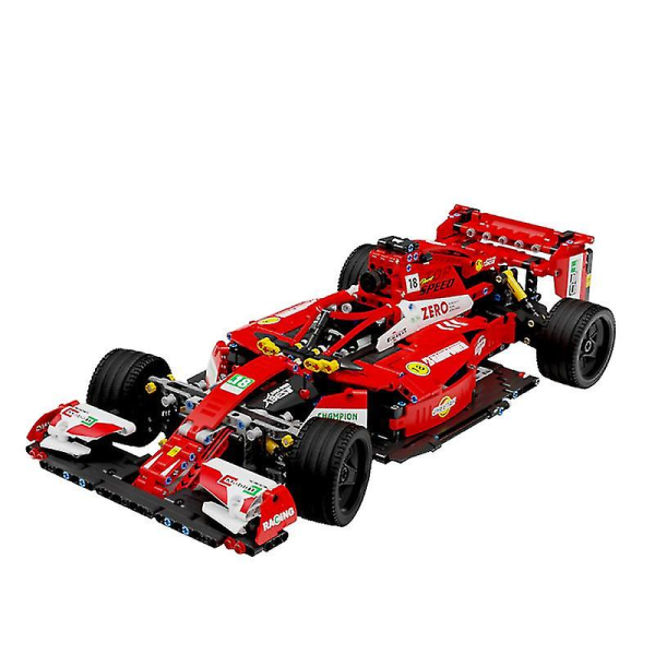 City Super Racing Formel 1 Racing Fjernbetjening Byggeklodser Modelsæt Byggeklodser Legetøj Uddannelsesgave til børn Drenge1308 stk.