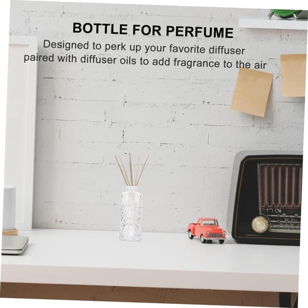4 pcs Glass Aromatherapy Bottles Perfume Diffuser 150ml Simple Glass Material