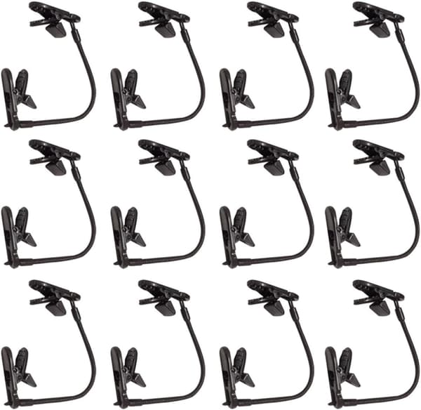20 stk. vindtæt hat-holderclips til vest og sort TPU Pe