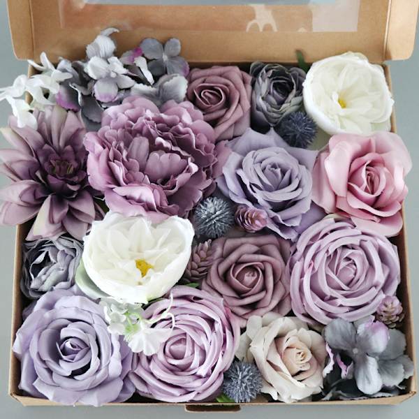 Multifunktionel Kunstig Blomsterkombination til DIY-Midtpunkter, Arrangementer, Bryllupsbuketter, Bord- og Stolsdekoration