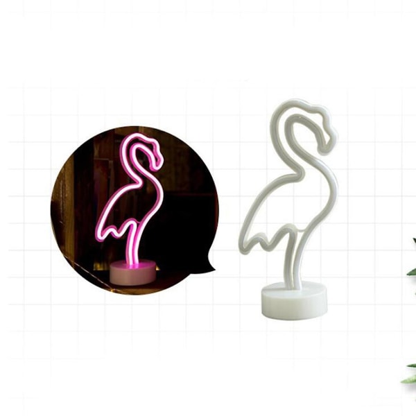 LED Neonlys Flamingo Neonlys Flamingo Natlys Natlys Vægslys Hvid White