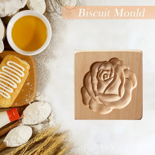 Keittiön Puinen Keksimuotit DIY Muodot Työkalut 3D Ulospainettu Leivontamuotti p Likrtyny BPA Vapaa