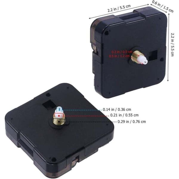 Quartz DIY wall clock movement, battery operated, silent, sweeping motor, pointer clock