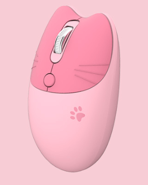 2.4G Pink Mouse Cartoon Cat Claw Dual Mode Computer Mouse
