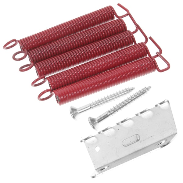 Gitarrkit Gitarrinstrument Ersättningssadel Stallfjädrar Tremolo Spänningsfjäder Gitarr Tremolofjädrar Röd 6.55X1CM