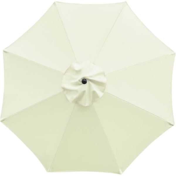 Replacement Cover For Parasol, 8 Ribs, 3 M, Waterproof, Anti-uv, Replacement FabricBeige