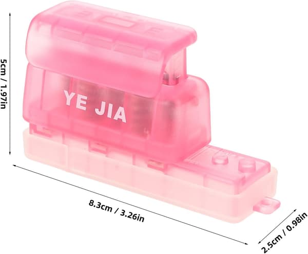 Five-Hole Punch Tool for Binder Paper Craft Office Use Small Portable Hole Puncher