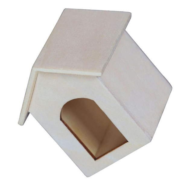 1 stk Lille Husmodel Mini Hus Hundehus Model Miniature Huse Pynt 5.3X5X5.9CM