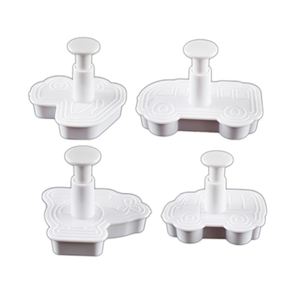 4st Cykel Bil Mönster Plast Form Form